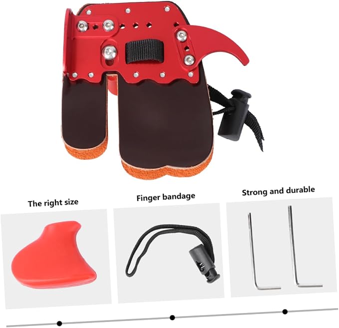 POPETPOP Finger Protector for Archery Sports Durable Finger Guard Cover for Hunting Lightweight and Breathable