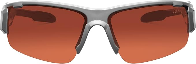 Ergodyne Skullerz Dagr Polarized Safety Sunglasses- Matte Gray Frame, Copper Lens