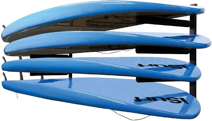 Extreme Max 3006.8471 Horizontal Surfboard/SUP Storage Rack - Quad