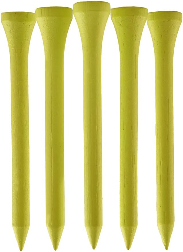 TH Golf 1000 Pcs 70mm 2 3/4 inch Bamboo Golf Tees | Multiple Colour Options | Eco Friendly & Sustainable Strong Bamboo