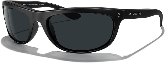 MERRY'S Wrap Around Sport Polarized Sunglasses for Men Women Driving Fishing UV400 Protection