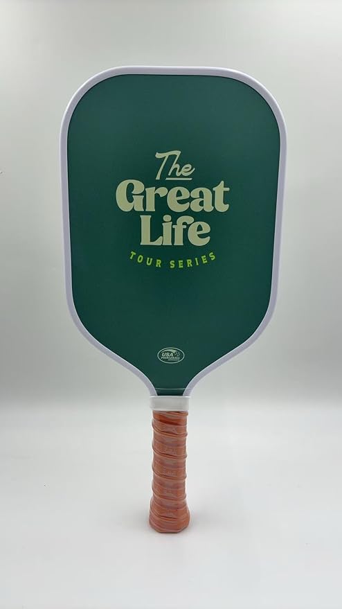 Elite Performance Pickleball Paddle | 3K Carbon Fiber | USAPA Approved | 16mm Honeycomb Core w/ 6" Handle | Lightweight 8.1 oz | Retro Design. Includes Single Paddle + Neoprene Cover