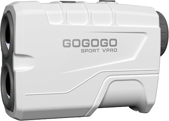 Gogogo Sport Vpro Golf Rangefinder 900 Yards Slope Laser Range Finder with Pinsensor & Flag-Lock, 6X Magnification, Pulse Tech