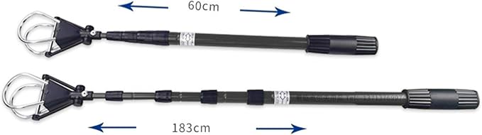 Golf Ball Retriever Telescopic Pick Up Tool Adjustable Aluminum Alloy Grabber Putter Device Tennis Ball Gatherer Extendable Function Suitable for