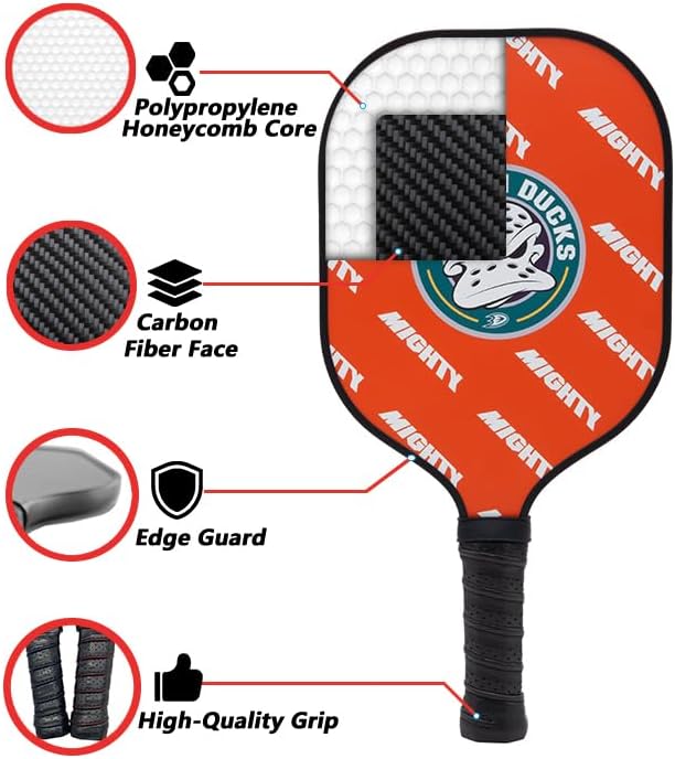 Parrot Paddles NHL Anaheim Ducks Sport Pickleball Paddle