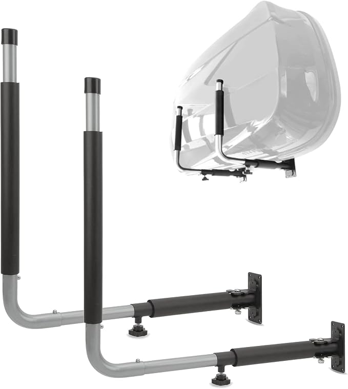Roof Box Wall Mount, Pair of Car Roof Box Side Wall Mount Foldable & Telescopic for Roof Boxes up to 52 cm Height, Max 50 kg/110 lb Load Capacity