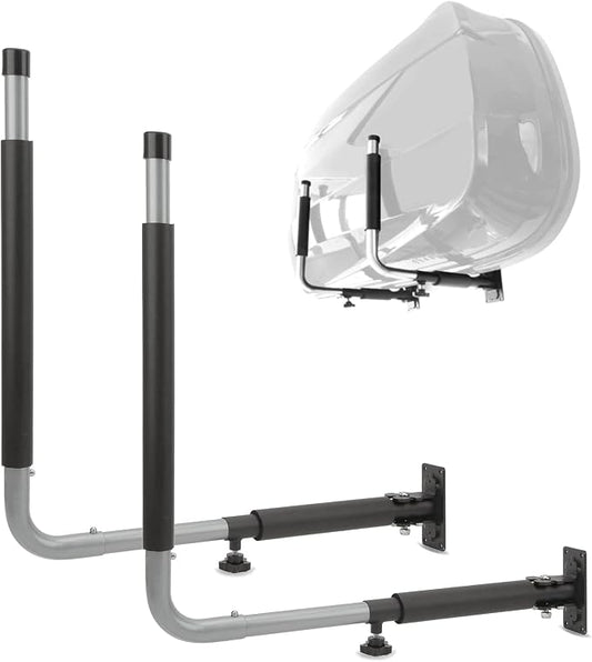 Roof Box Wall Mount, Pair of Car Roof Box Side Wall Mount Foldable & Telescopic for Roof Boxes up to 52 cm Height, Max 50 kg/110 lb Load Capacity