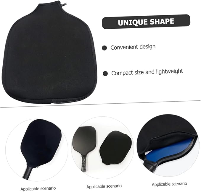 BESPORTBLE 2pcs Cover Neoprene Racket Protector for Sports Lightweight and Washable Case for Easy Storage and of Rackets and Accessories