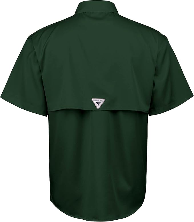 Alimens & Gentle Short Sleeve Fishing Shirt Wicking Fabric Sun Protection Casual Button Down Shirts