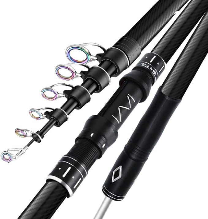 7Ft 9Ft 12Ft 13Ft 14Ft 15Ft Telescopic Fishing Rod Carbon Portable Spinning Fishing Pole for Boat Saltwater and Freshwater Surfcasting Baitcasting Rod Long Distance Throwing Fishing Rod