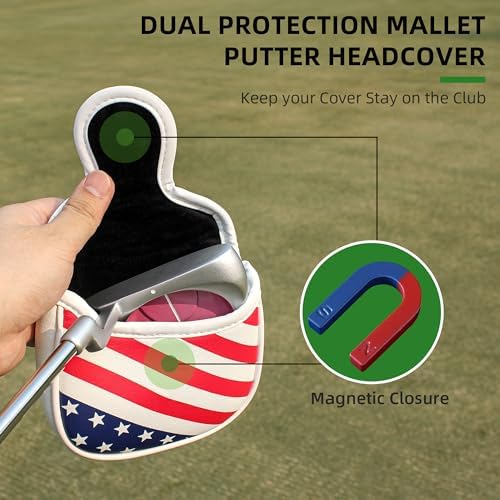 Golf Club Headcover Set – Premium Putter and Iron Covers, Fits All Standard Clubs, Protective and Stylish Design
