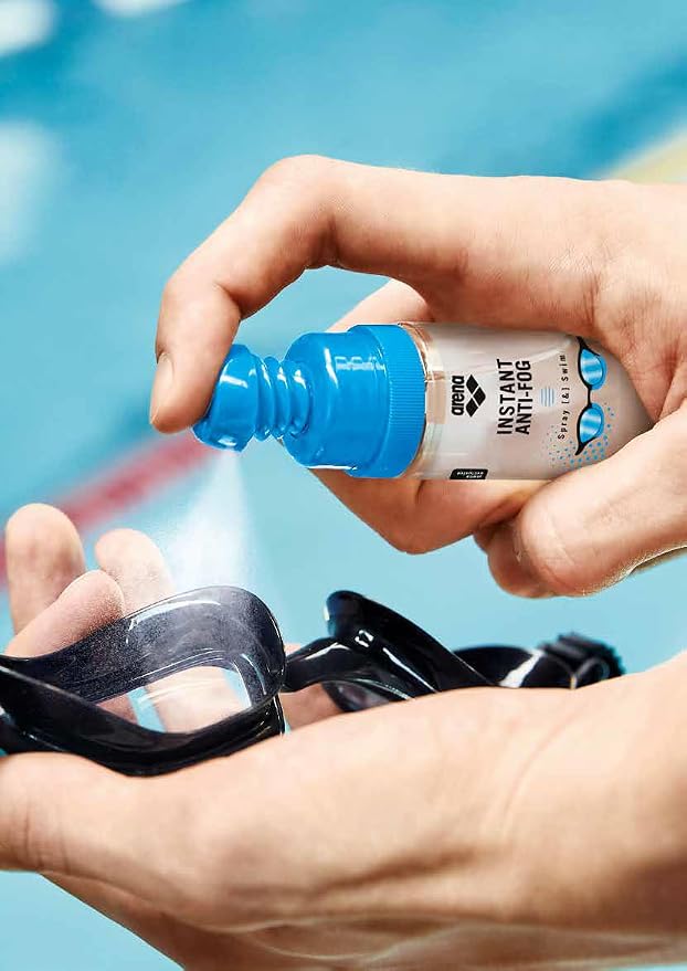 ARENA Instant Anti-Fog Spray Swim Goggles Treatment Prevents Fogging Swim Practice Essential Defogger Solution, 35ml Up to 150 Applications, Clear