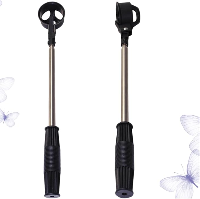 OSALADI 2pcs Stainless Steel Telescopic Golf Ball Retriever Picker Comfortable Handle Portable 2m Shaft Tool for Convenient Ball Collection on Field