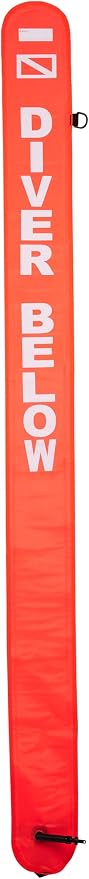 Scuba Choice Surface Marker Buoy (SMB) High-Visibility Dive Signal Tube, Durable Nylon TPU, Compact & BCD-Compatible, Easy Oral Inflator for Diving, Freediving & Underwater Safety