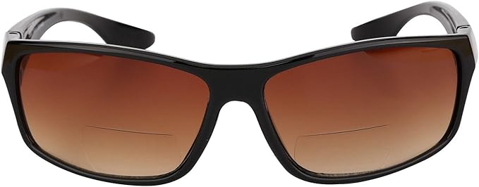 Mass Vision 'The Driver' 2 Pair of Unisex Bifocal Reading Sunglasses with High Definition Amber Lenses - UV400 Protection