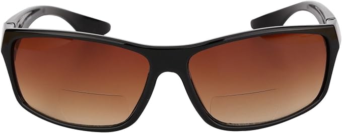 Mass Vision 'The Driver' 2 Pair of Unisex Bifocal Reading Sunglasses with High Definition Amber Lenses - UV400 Protection