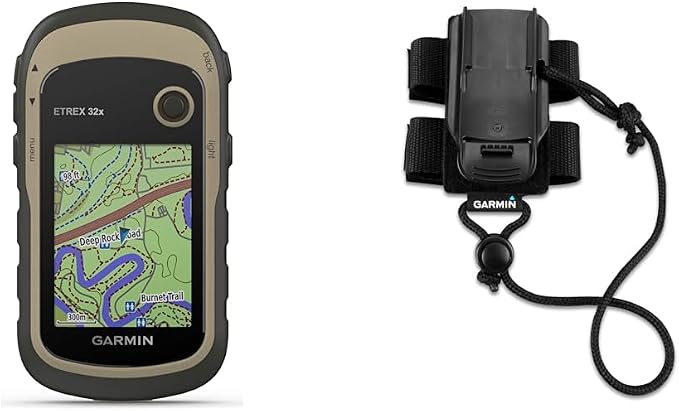 Garmin eTrex 32x Handheld GPS Navigator Bundle with Backpack Tether Accessory