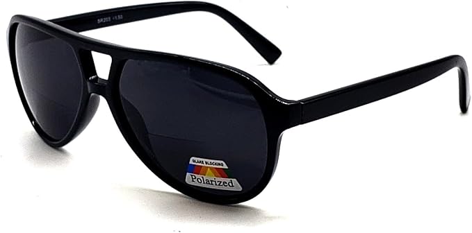 Polarized Bifocal Reading Glasses Blue Light Blocking Readers for Men Women Lightweight Aviator Retro