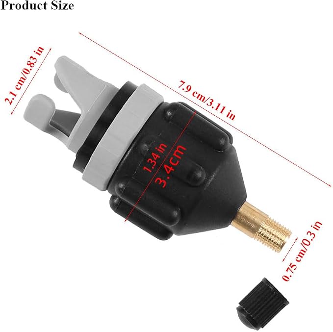 2 Pack SUP Pump Adapter for Inflatable Paddle Board and Kayak, Stand Up Paddle Board Air Valve Adapter with Strong Seal, Resistant and Easy to Use Inflation Converter