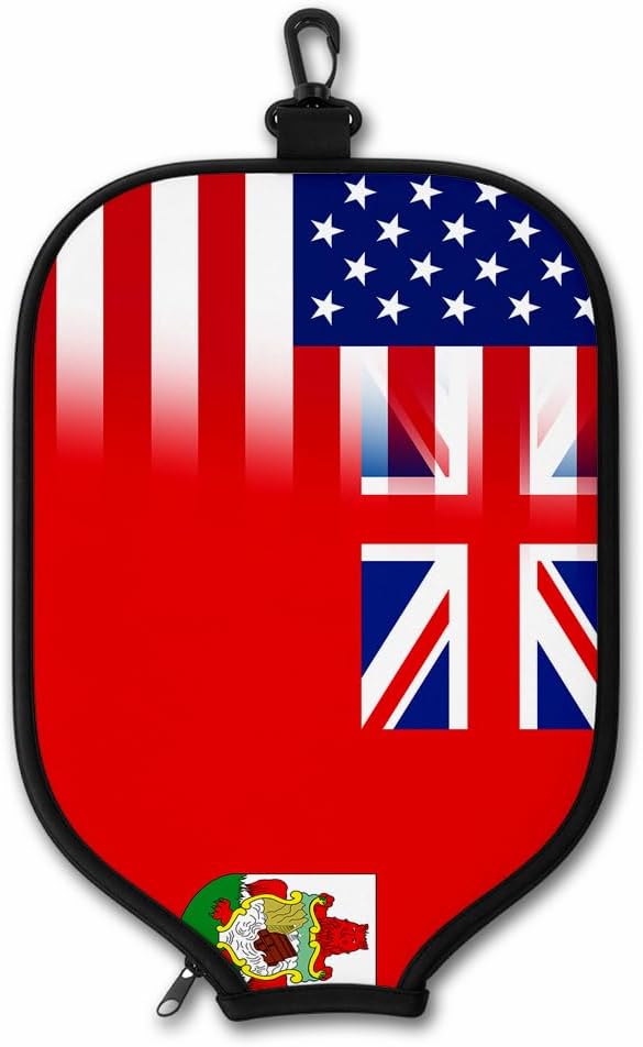 ExpressItBest Pickleball Paddle Cover, Neoprene Paddle Protector with Zipper and Snap Hook, Fits Most Standard Pickleball Paddles