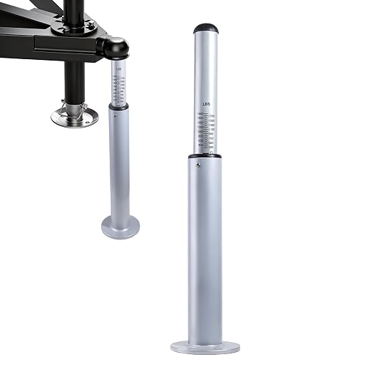 Tongue Weight Scale, 1800 lbs for RV Trailer | No tools/install needed. Fits 2" & 2-5/16" couplers. Heavy-duty steel. For RVs, travel trailers, boats & campers.