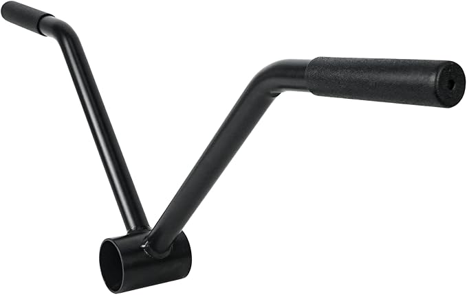 Luwint T Bar Row Handle, Solid Steel V Bar Handle Landmine Attachment, Home Gym Equipment for Deadlift Squat Tricep Back Workout