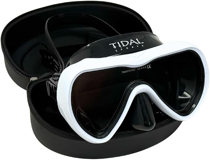 Tidal Mask-Advanced Anti Fog Diving Mask for Scuba Diving, Snorkeling, Free Diving&Swimming. Wide-Angle Tempered Glass Single Lens.