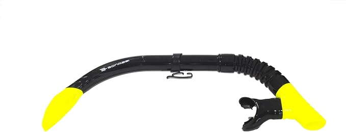 Bonassi Silicon Venture Pro Snorkel Combo with Reusable Bag - Anti-Fog Silicon Soft Mask, Snorkel with Purge Valve, Semi-Dry Top and Silicon Mouthpiece - Perfect for Diving and Snorkeling