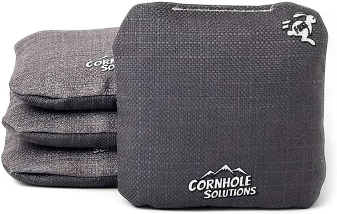 Cornhole Solutions Cornhole Bags Set of 8 – Regulation Pro Style 6x6 – Resin Filled + Tote Bag