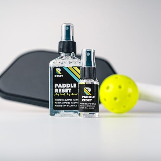 Reset™- Pickleball Paddle Cleaner - 3X Travel Size- Strips Impacted Residue and Increases Spin and Control - TSA Approved Size