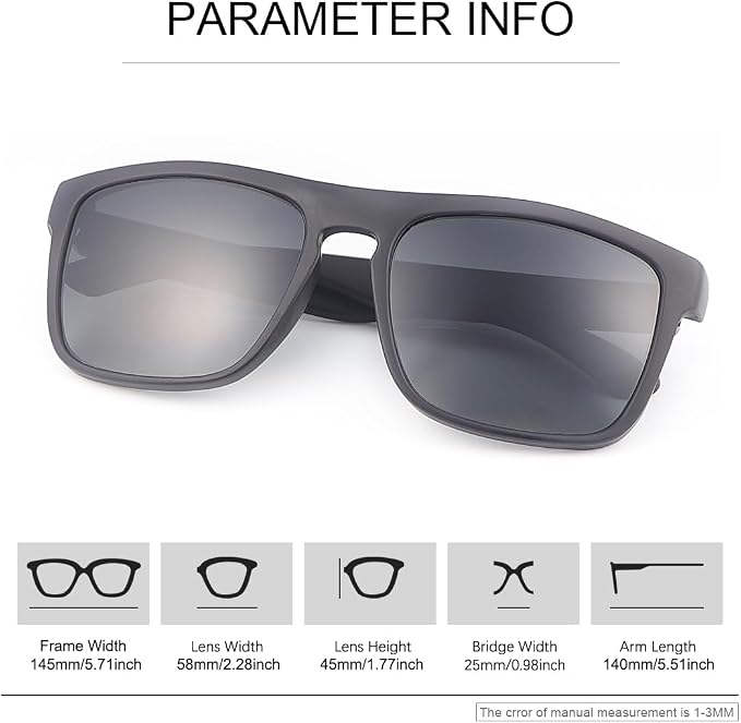 YIMI Polarized Bifocal Reading Glasses UV Protection Outdoor Sun Readers Computer Anti Blue Light Glare Glasses for Men Women