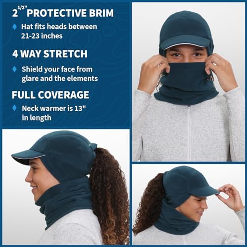 TrailHeads Micro Fleece Neck Warmer and Ponytail Cap