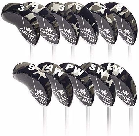 Craftsman Golf US Flag Neoprene Golf Club Head Cover Wedge Iron Protective Headcover for Callaway, Ping, Taylormade, Cobra, Etc.