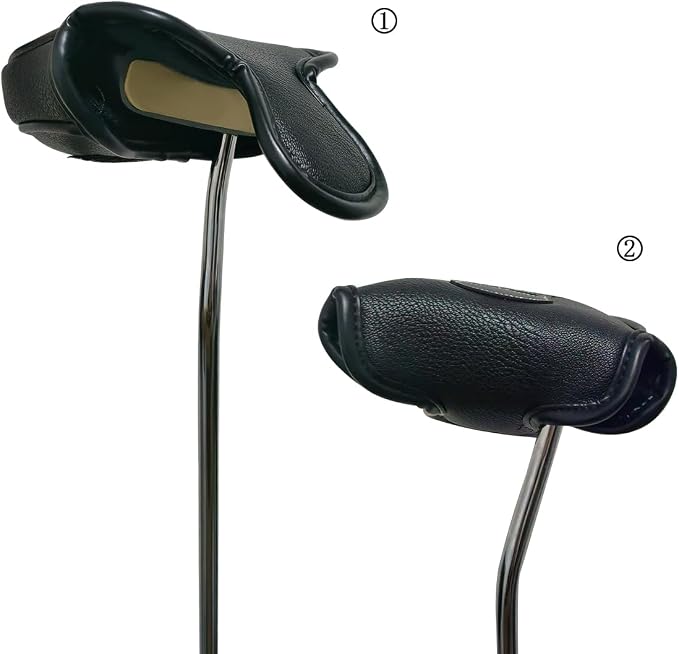 Scott Edward Skull Golf Woods Headcovers Covers for Driver Fairway 1 3 5 H Clubs Set Heads PU Leather Unisex Black Brown