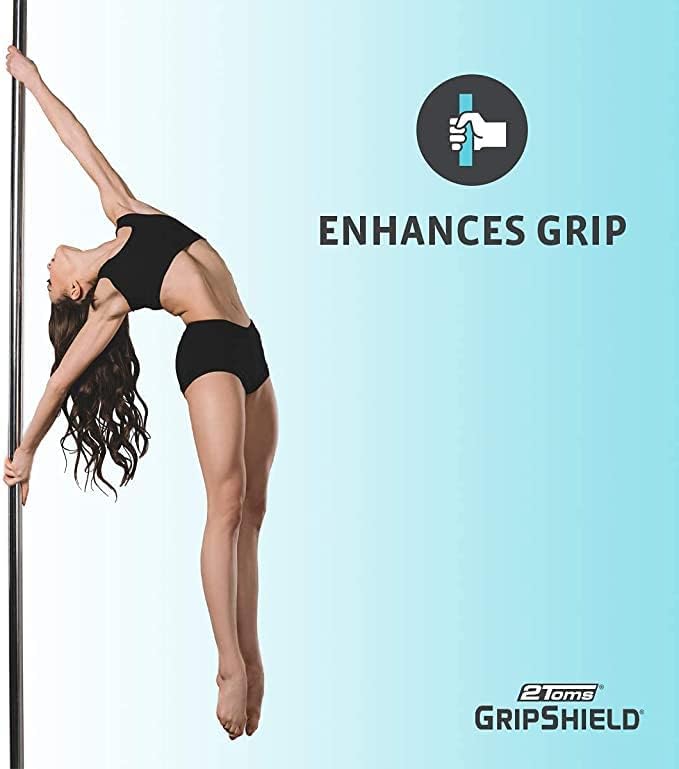2Toms GripShield, Non-Sticky Grip Enhancer, Dry Grip Solution for Sweaty Hands, Tennis, Pickleball, Golf, Pole Dancing, and Gaming