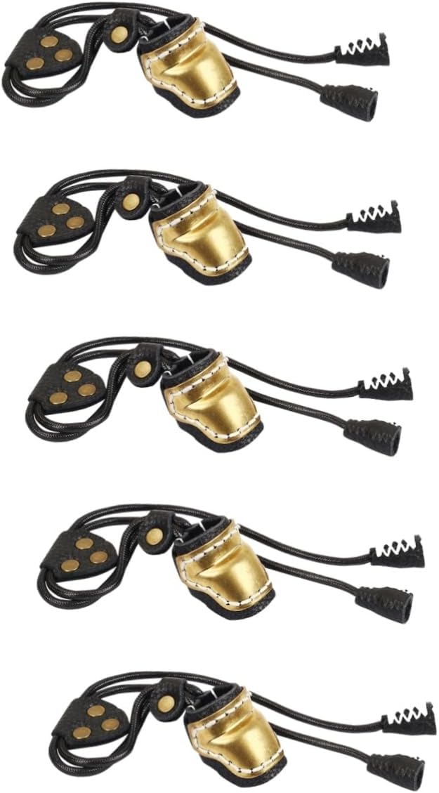 BESPORTBLE 2pcs Guard Sleeve Bow Fingers Outdoor Cover Finger Protection Right Archery Copper for Shooting