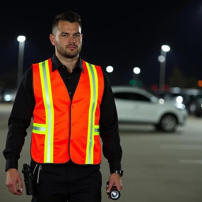 G & F Products High Visibility Reflective Safety Vest, One Size, Machine Washable Work Vest for Jobsite Safety