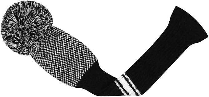 Scott Edward Knit Golf Club Cover for Woods and Driver Set of 5 Head Covers Protect Driver Wood(460cc)* 1 Fairway Wood*2 and Hybrid/UT*2 with Rotating Club Number Tags