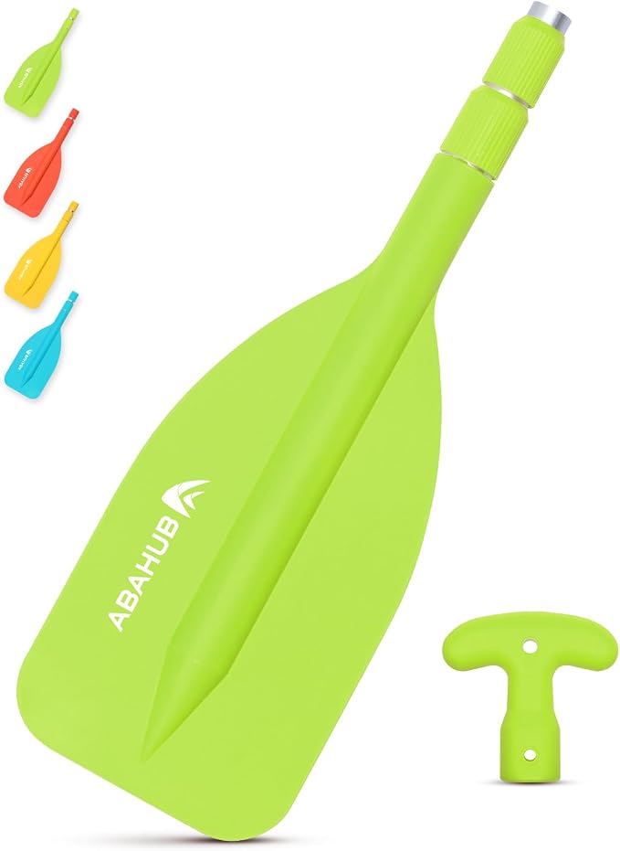 Abahub Premium 21''-42'' Emergency Telescoping Paddle Aluminium Shaft for Canoeing Boating Kayaing Blue Lightweight Oars