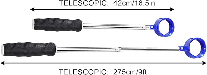 Golf Ball Retrievers - Telescopic Heavy Duty Picker,Lightweight Stainless Steel Golf Ball Water Retriever,for Golfers Water Outdoor Mud Tree Bushes