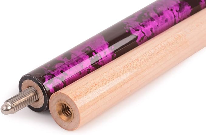 Ergonomic Design 13mm Tip 58" Maple Pool Cue Stick Kit with Hard Case