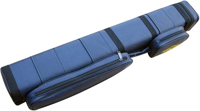 J&J New Champion Leather 3x6 Hard Pool Cue Case for 3 Butts 6 Shafts-Free Bonus Gift