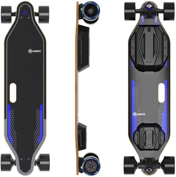 A1 Electric Skateboard with Remote, Rang Up to 17 Miles/24, 8 Ply Canadian Maple, Smooth Breaking, Suitable for Younger Beginners