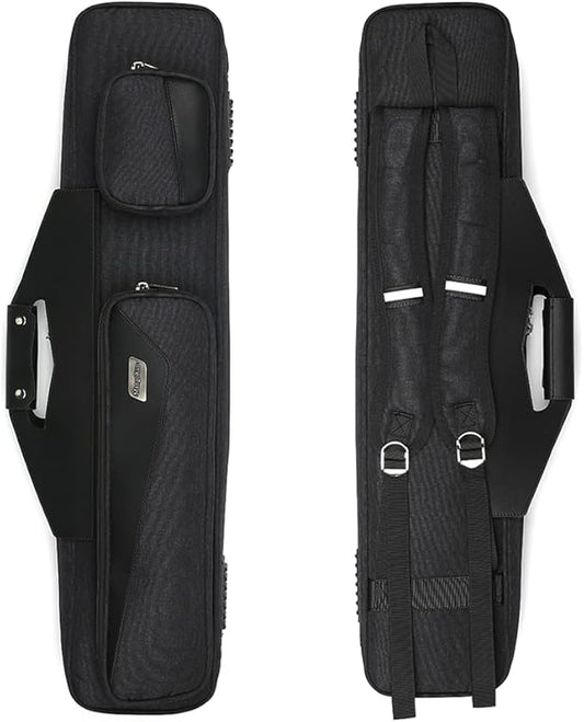 Pool Cue Case 4x4 with Backpack Straps Carrying Case for 4 Pool Cues