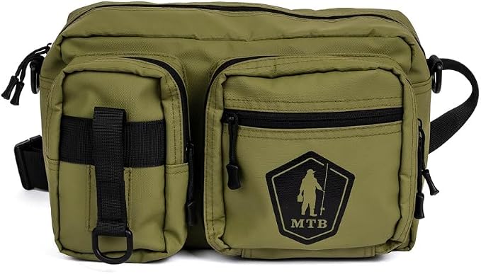 Catch Co Mystery Tackle Box Pond Prowler Sling Fishing Lure Kit with Bonus | Green Sling Pack, Bonus Multi-Species Bait and Decal, Fishing Gear Storage
