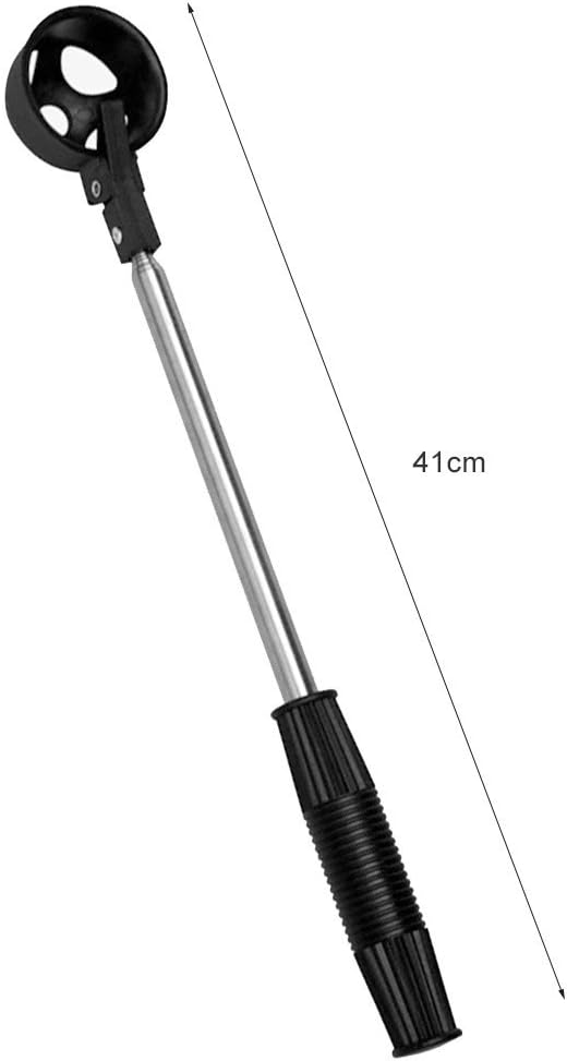 MIFXIN 2 Pack Golf Ball Retriever Golf Picker Up Grabber Automatic Lock Scoop Device Stainless Steel Shaft 16.5-80 Inch Retracted Length
