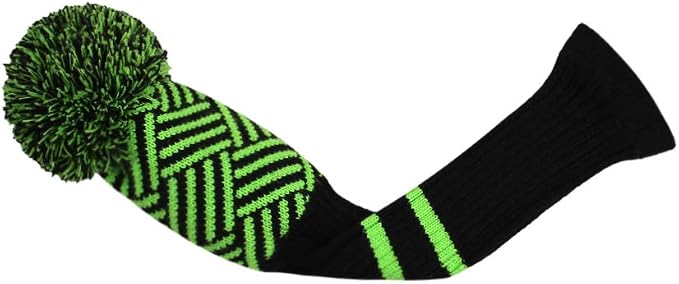 Scott Edward Knit Golf Club Cover for Woods and Driver Set of 5 Head Covers Protect Driver Wood(460cc)* 1 Fairway Wood*2 and Hybrid/UT*2 with Rotating Club Number Tags