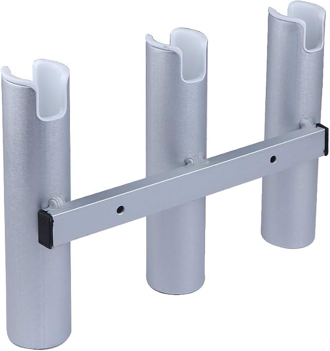Aluminium Wall-Mounted Fishing Rod Holder for Boat, Garage & Marine - Holds Rods & Poles