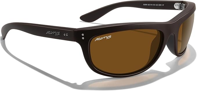 MERRY'S Wrap Around Sport Polarized Sunglasses for Men Women Driving Fishing UV400 Protection
