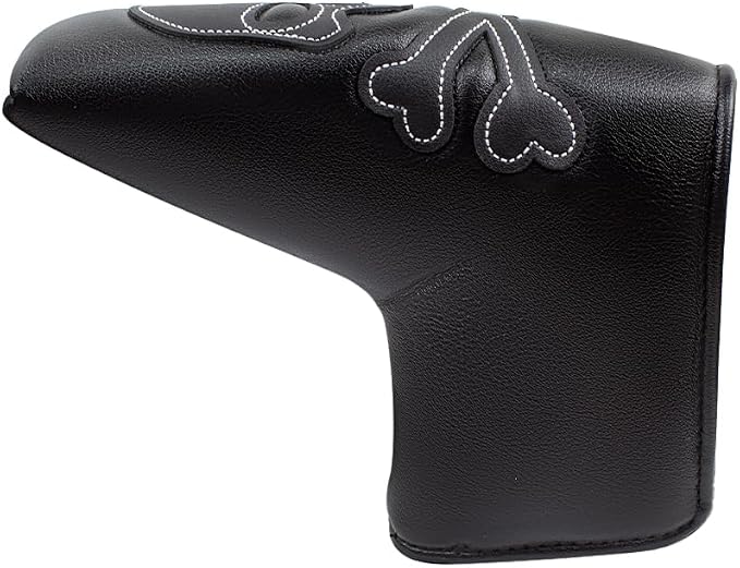 Scott Edward Skull Golf Woods Headcovers Covers for Driver Fairway 1 3 5 H Clubs Set Heads PU Leather Unisex Black Brown